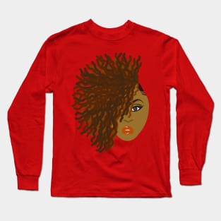 Reddish Brown Locs Natural Hair Long Sleeve T-Shirt